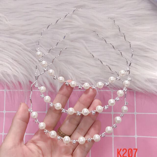 Bờm tóc tiểu thư đính ngọc cực xinh