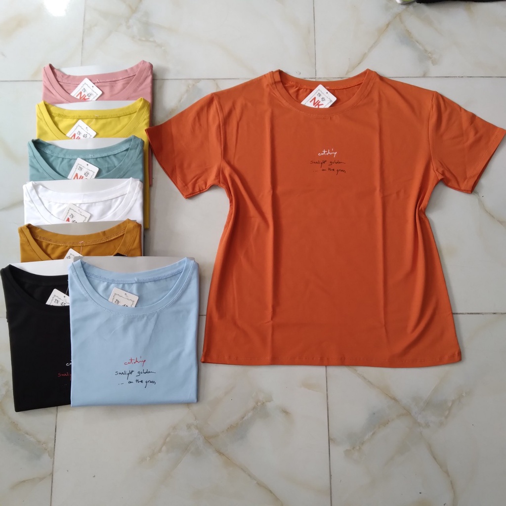 ÁO THUN NỮ T-SHIRT TAY NGẮN - ÁO THUN NỮ COTTON 100% CAO CẤP MỀM MỊN - CO GIẢN THOÁNG MÁT 42KG-65KG