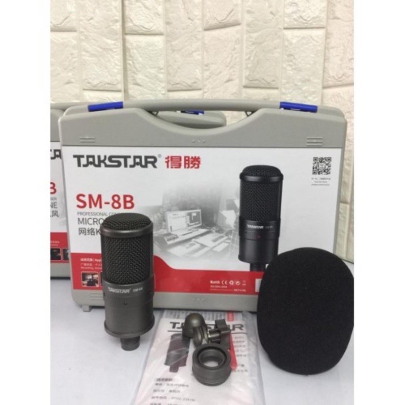 [Mã ELHACE giảm 4% đơn 300K] Bộ combo thu âm livestream Mic Takstar SM8B và suondcar K10 bản kỉ niệm âm thanh cực hay