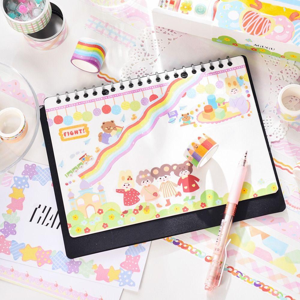 PISTA Set 20 Cuộn Băng Keo Dán Trang Trí Sổ Tay DIY