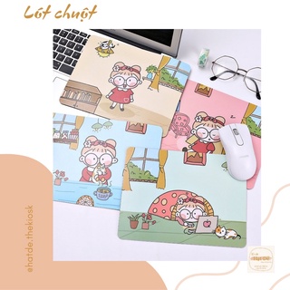 Bàn di chuột/ Miếng lót chuột hoạt hình cô gái siêu cưng - Hạt Dẻ
