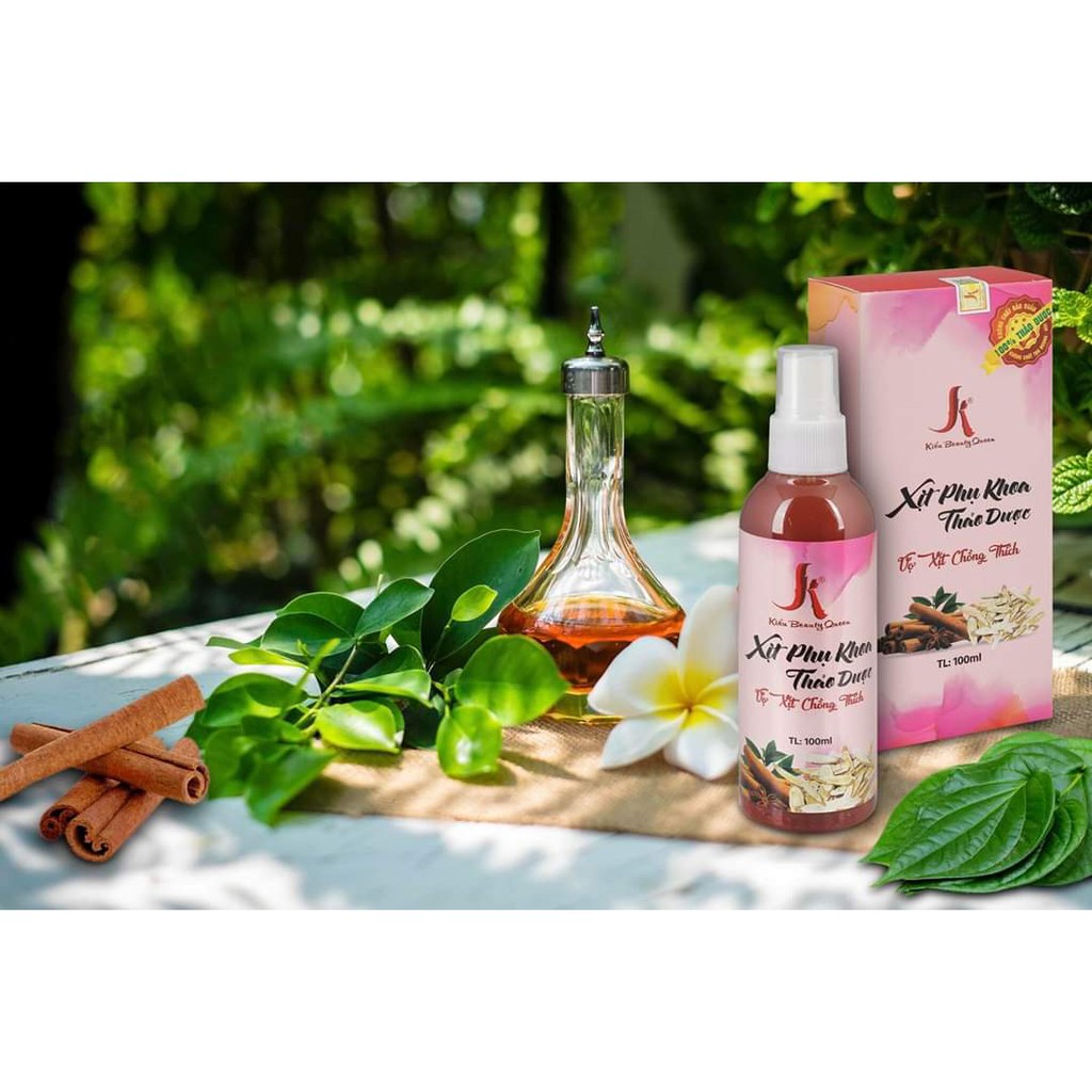 Xịt Phụ Khoa KIỀU (Chai 100ml) - Dung Dịch Vệ Sinh Phụ Nữ Kiều Beauty Queen Làm Hồng Se Khít Vùng Kín [Hàng Chính Hãng]