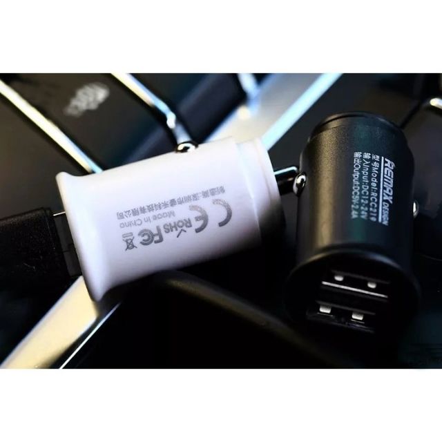   ⚡️HÀNG CHÍNH HÃNG⚡️Tẩu Sạc Cho Xe Hơi, xe SH 2 Cổng USB REMAX RCC219 2.4A | BigBuy360 - bigbuy360.vn