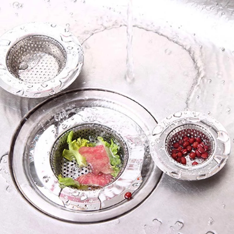 Lưới lọc bồn rửa làm từ thép không gỉ 7cm / 9cm / 11.5cm