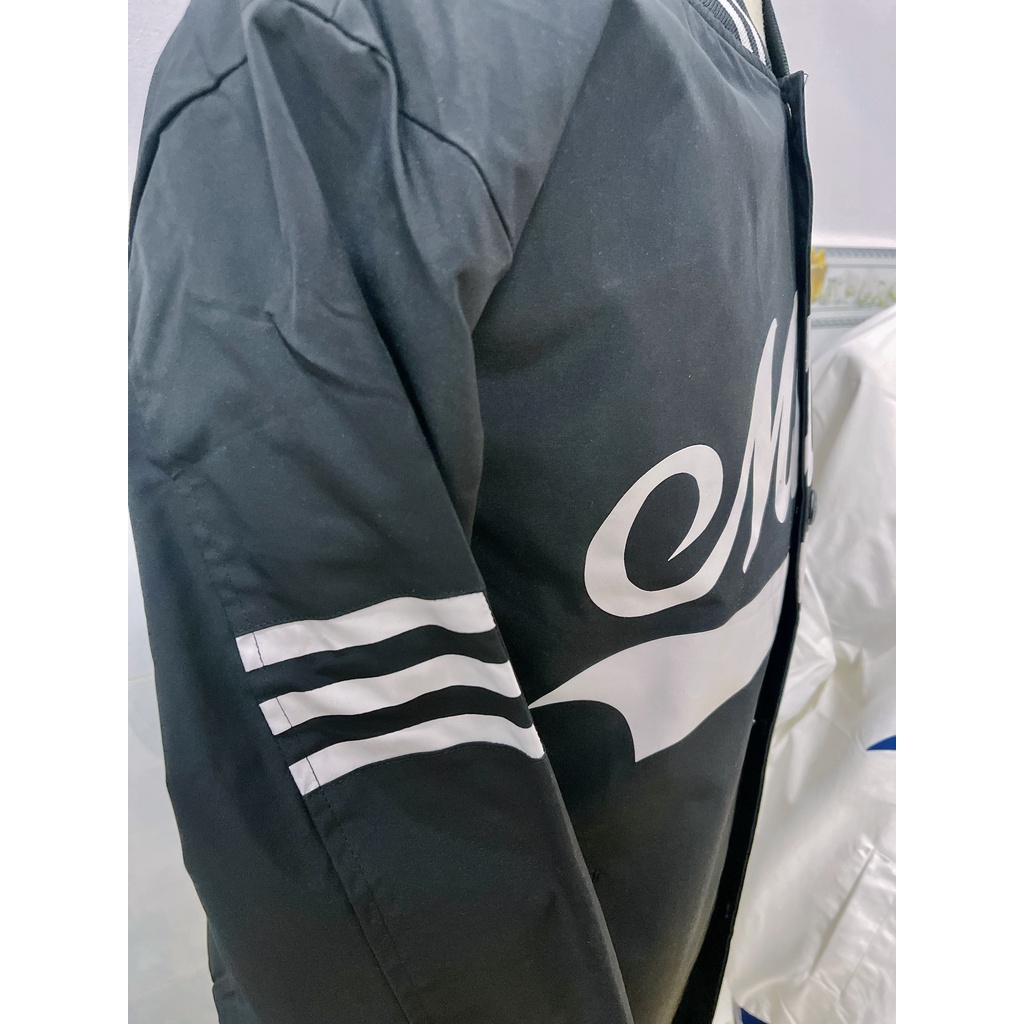 ÁO KHOÁC MLBNY BOMBER CHỮ MLBNY - KHOÁC NỈ UNISEX NAM NỮ - HÀNG CÓ SẴN