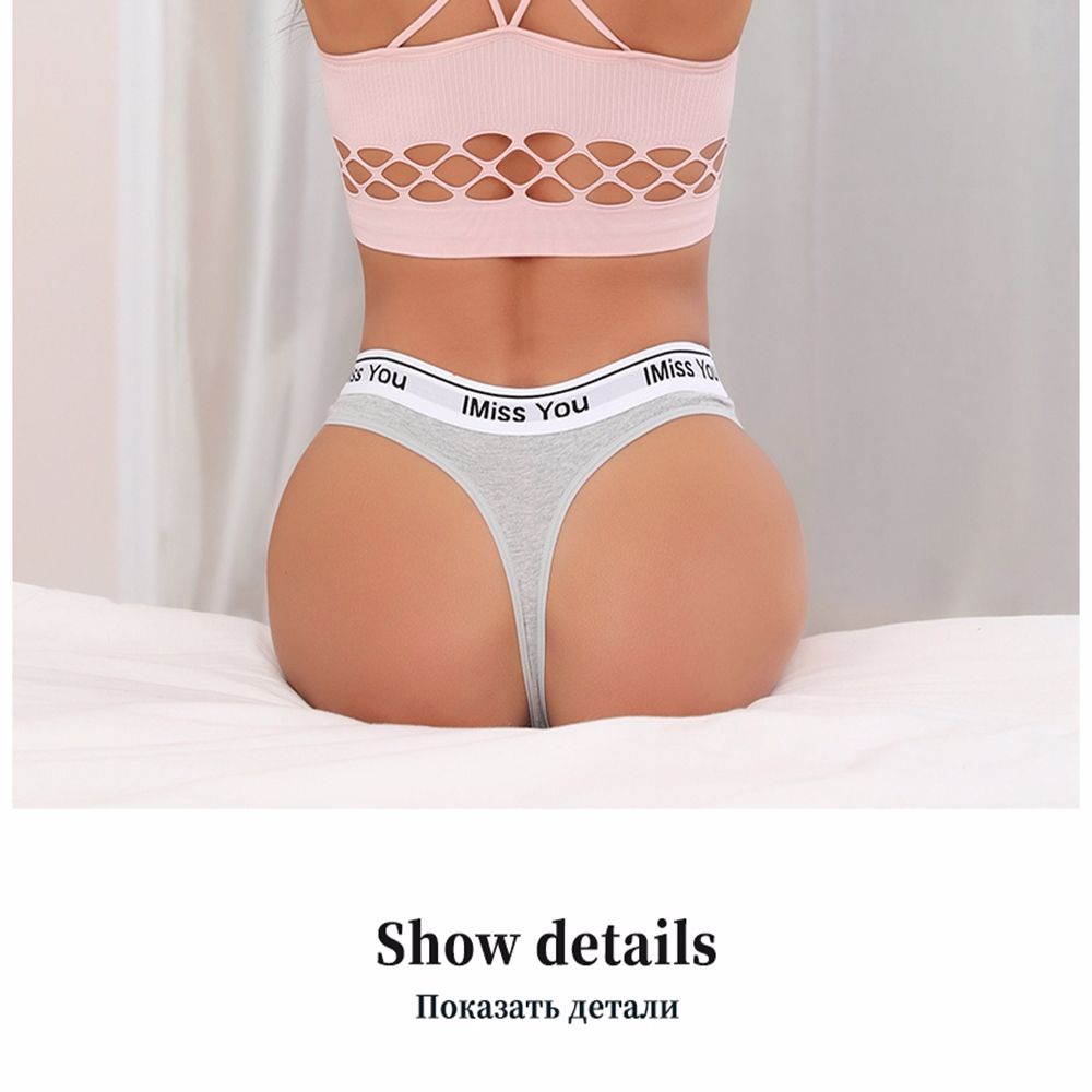 Quần Lót Cotton Chữ T Lưng Thấp Màu Trơn Gợi Cảm Cho Nữ | BigBuy360 - bigbuy360.vn