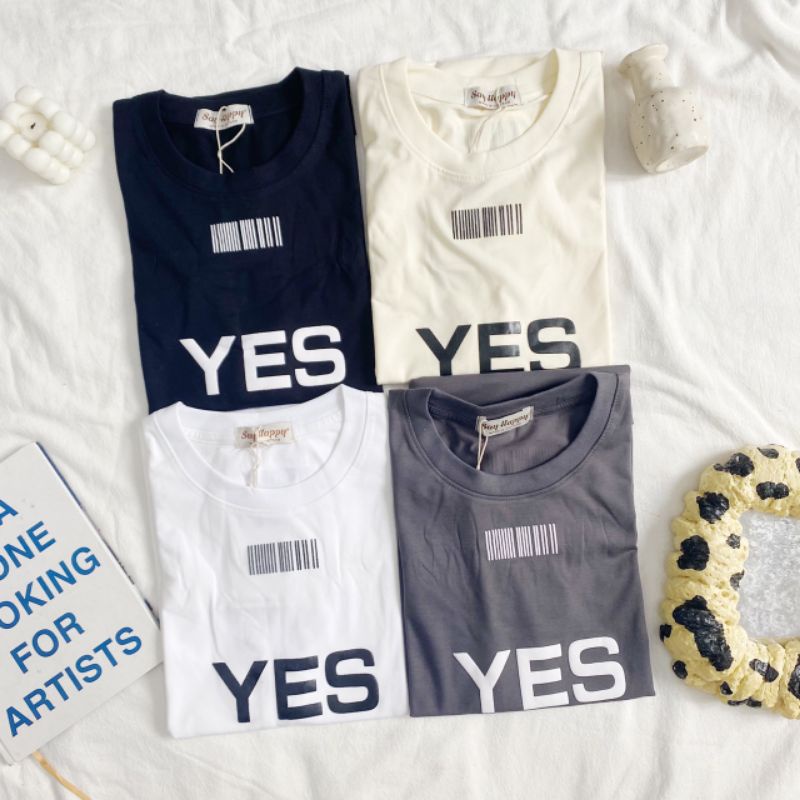 🍑 Áo Thun Say Happy YES NO 🍑