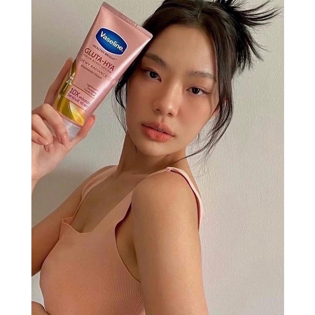 Sữa Dưỡng Thể Body Vaseline Healthy Bright Gluta Hya Serum 10x