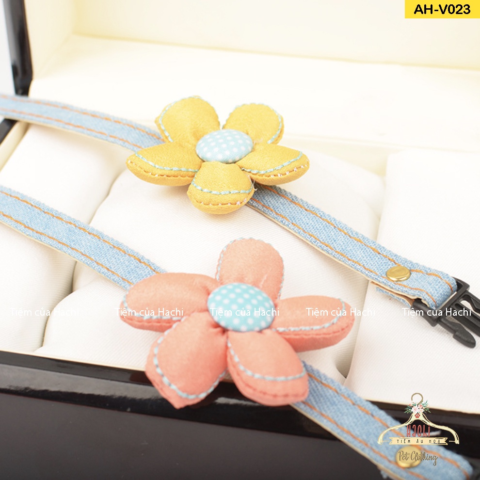 Vòng cổ bông hoa cho thú cưng