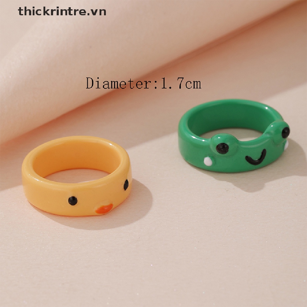 Nhẫn nữ thiết kế ếch hoạt hình độc đáo dễ thương