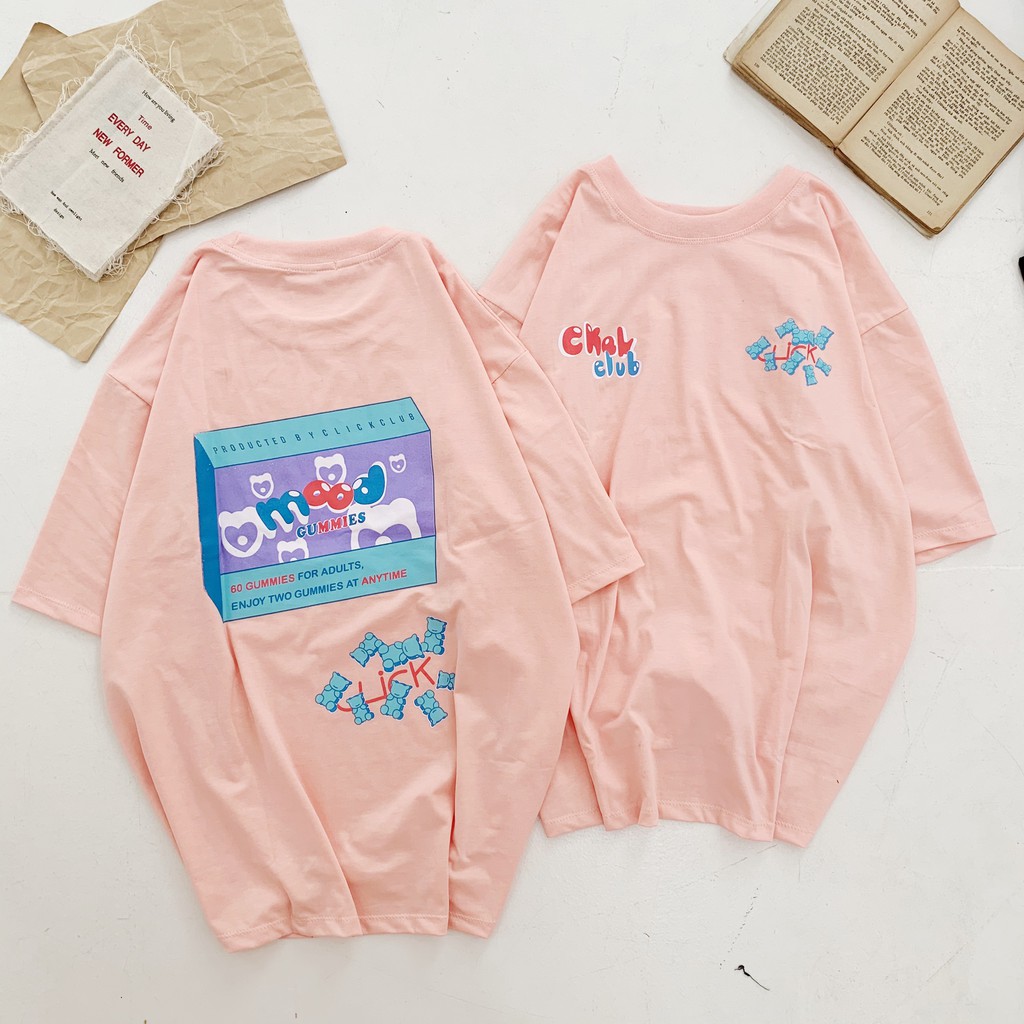 [ HOT TREND ] Áo Thun Tay Lỡ Gummies (Nam/Nữ) | BigBuy360 - bigbuy360.vn