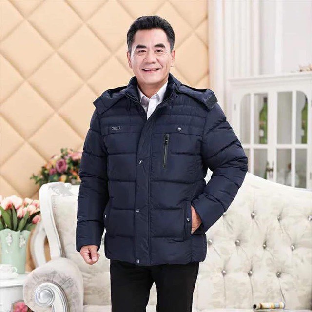 Áo phao trung niên cho bố lót lông siêu ấm | BigBuy360 - bigbuy360.vn