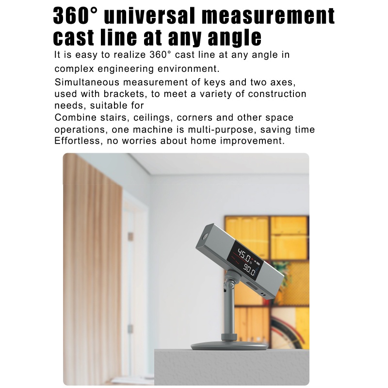 Đồng Hồ Đo Góc 1 Mặt Có Đèn Led Độ Nét Cao Type C