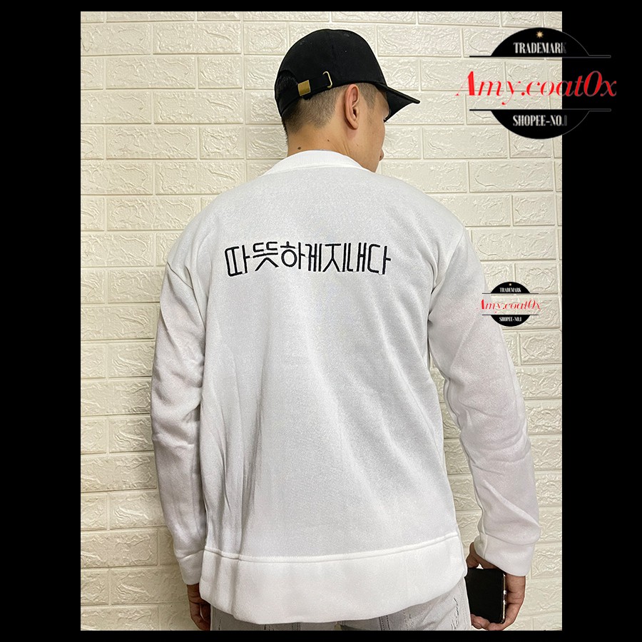 Áo khoác khoát nam nữ bomber jacket form rộng vải nỉ dày đẹp áo khoát khoác cặp đôi unisex cao cấp - Amy.Coat0x | BigBuy360 - bigbuy360.vn