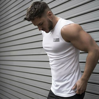 áo tập gym nam màu trắng J