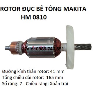 Rotor máy đục bê tông hm0810 - ro hm0810 dca