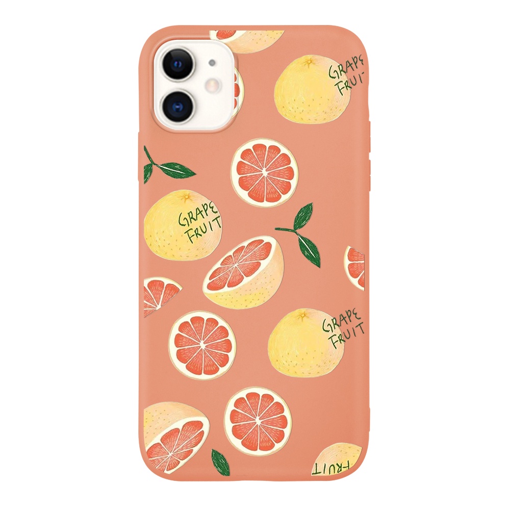 Ốp điện thoại mềm họa tiết trái cam/kiwi đẹp mắt dành cho IPhone 13 12 11 Pro ProMAX 6 6plus 8 Plus 7 7plus Se2020 X XS XR XSMAX