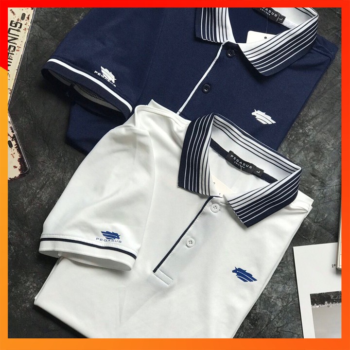 Áo Thun Nam 🌞FREESHIP – HÀNG CHẤT🌞 Cổ Bẻ Tay Ngắn Phối Sọc Bo, Thun Cá Sấu Poly Cao Cấp | BigBuy360 - bigbuy360.vn