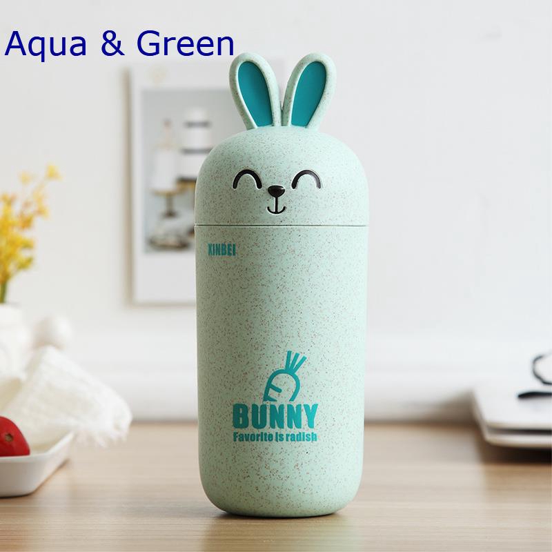 Bình Nước Giữ Nhiệt Bằng Lúa Mạch Hình Thỏ Đáng Yêu Thermos