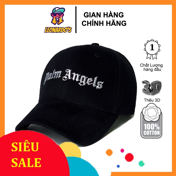 Mũ lưỡi trai, nón kết thêu chữ "Palm angels" - Hàng VNXK - FreeShip + FullBox