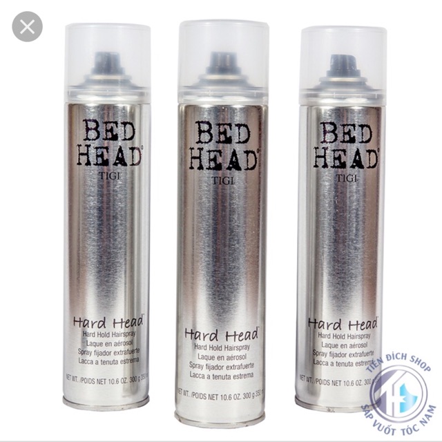 Gôm xịt tóc siêu cứng, giữ kiểu lâu bền Tigi Bed Head HARD HEAD 385ml