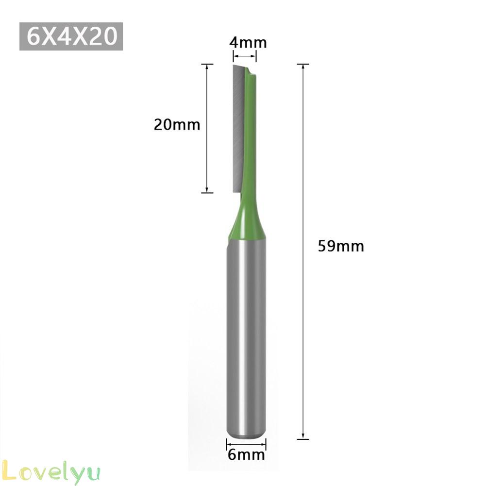 ◀READY▶Router Bit 6MM Shank Single Straight Bit Cutter Double Router Reliable# Good Quality