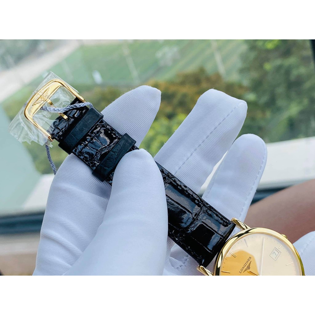 Đồng hồ nữ chính hãng Longines Elegant Automatic Gold Dial Ladies Watch L4.778.6.32.0 - Máy cơ tự động - Kính Sapphire