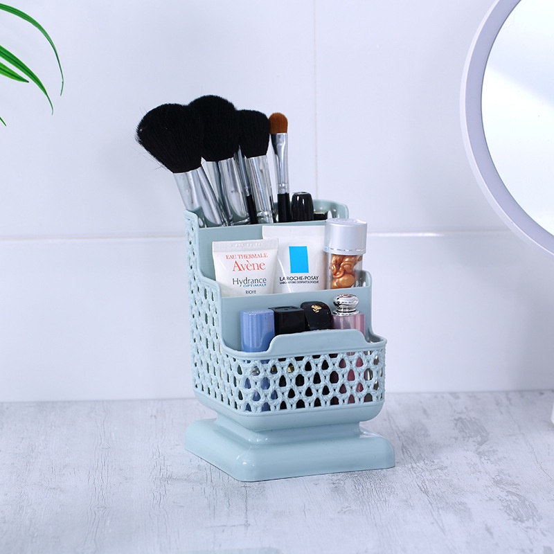 Hộp nhựa đựng mỹ phẩm / bút / điện thoại 3 tầng đa năng tiện dụng