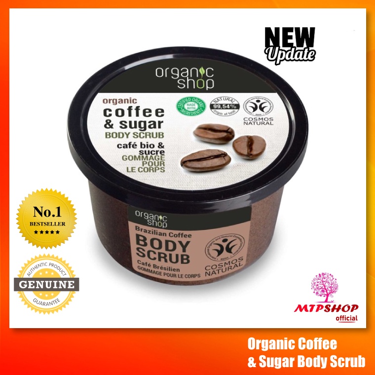 Tẩy Da Chết Toàn Thân Organic Coffee &amp; Sugar Body Scrub