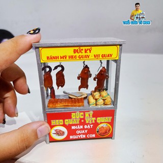 MÔ HÌNH SÀI GÒN THU NHỎ - XE BÁNH MÌ HEO QUAY - HR12