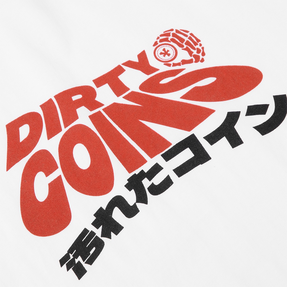 DirtyCoins Áo thun Wavy Logo T-Shirt - White