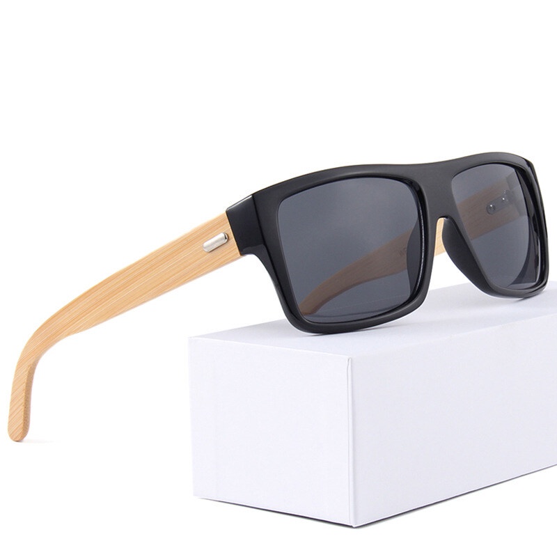 Kính Mát Gọng Vuông Lớn Bằng Gỗ Tre Nhiều Màu Sắc Thời Trang Dành Cho Nam Và Nữ