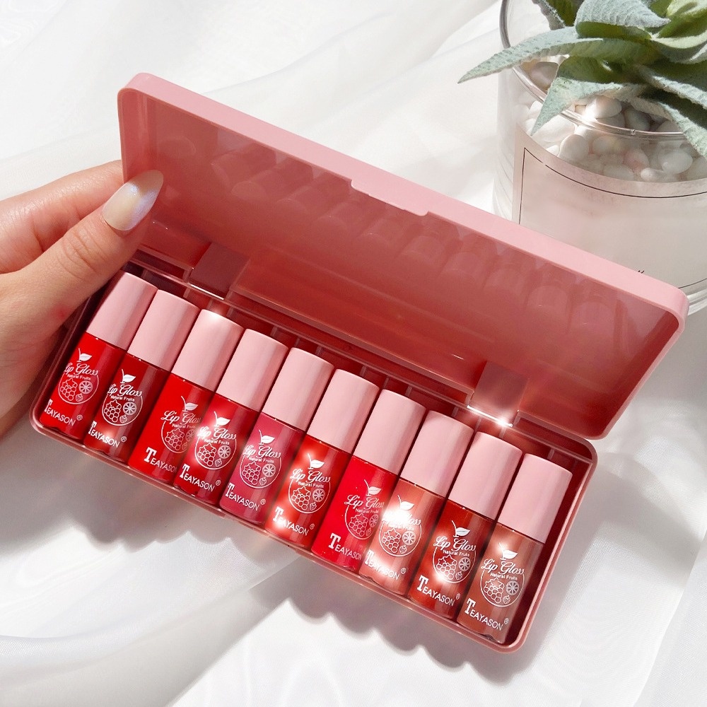 Son Kem Lì Mini 10 Màu Tùy Chọn Chống Nước Không Dính Lâu Trôi 24 Giờ TSLM2