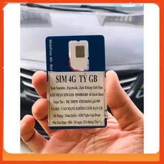 Sim 4G Mobifone Vào Mạng Tốc Độ Cao Không Giới Hạn