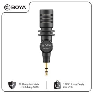 Boya by-m100 - mic thu âm cổng 3.5mm trs dành cho máy ảnh - hàng chính hãng