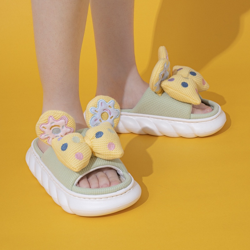 Dép Đi Trong Nhà Đế Dày Mềm Mại Thấm Hút Mồ Hôi