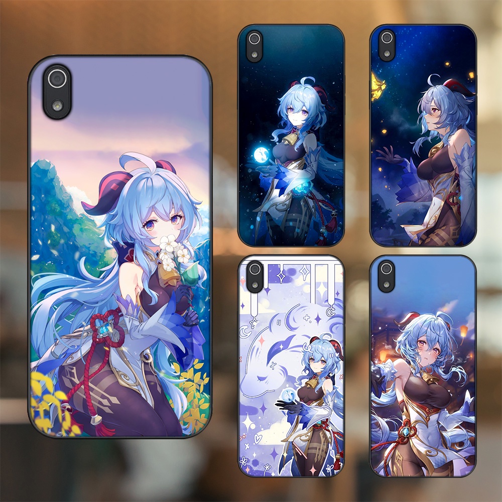 Ốp lưng Xiaomi Redmi 7A viền đen in hình Ganyu Genshin Impact