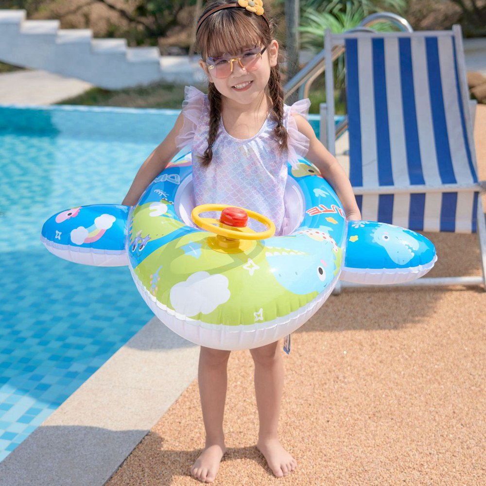 Phao Bơi Tròn Hình Sư Tử Khủng Long Dễ Thương Cho Bé