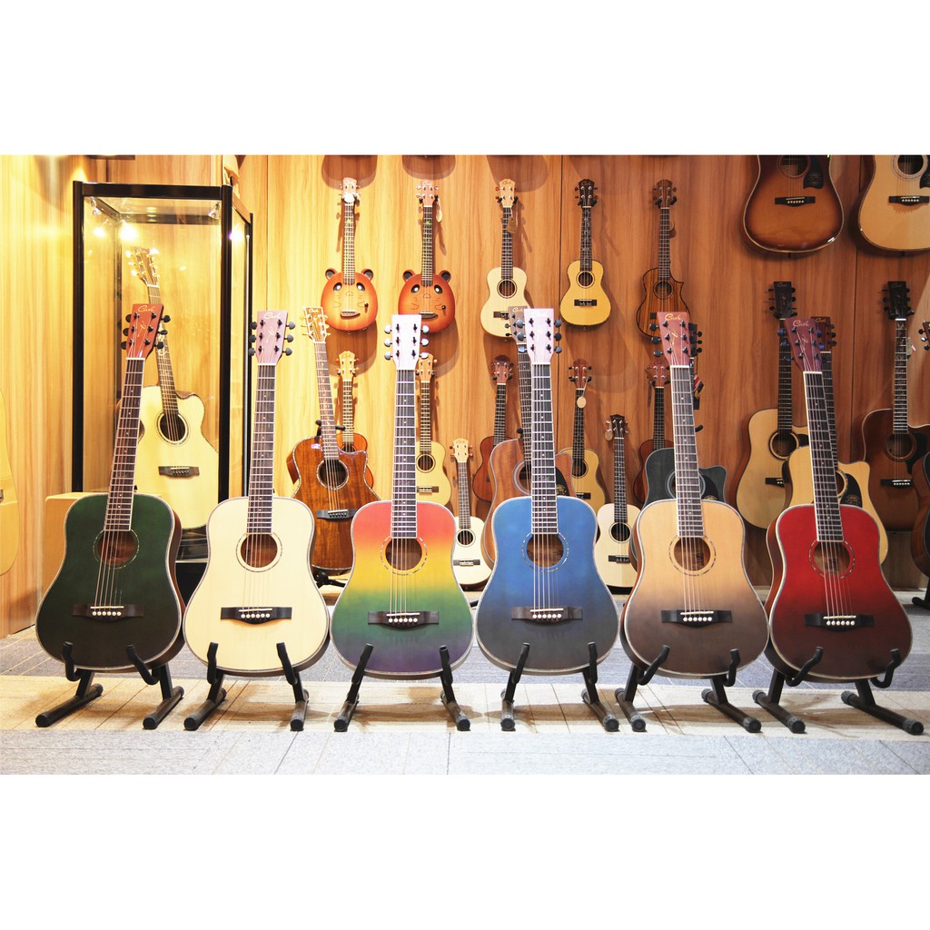 Cate Guitar QM-741F – Cỡ nhỏ 1/2 34 inch + Dây sắt, tiếng hay + Phù hợp trẻ em, mang du lịch, chụp ảnh