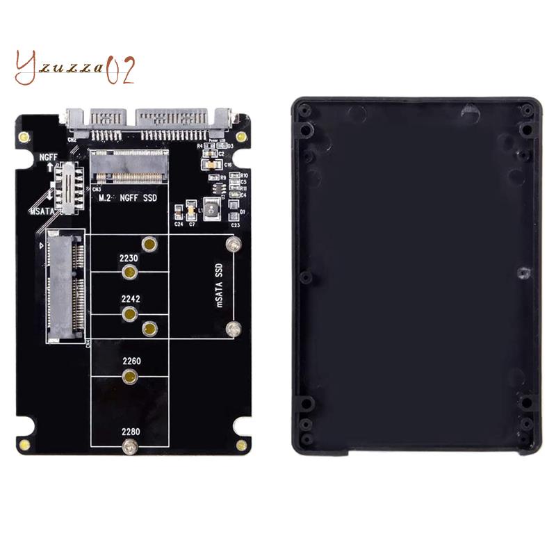 Combo Bộ Chuyển Đổi M.2 Ngff B-Key & Msata Ssd Sang Sata 3.0 Kèm Công Tắc Sata 3.0 Hỗ Trợ Lùi Đảo Chiều 3.2 | BigBuy360 - bigbuy360.vn