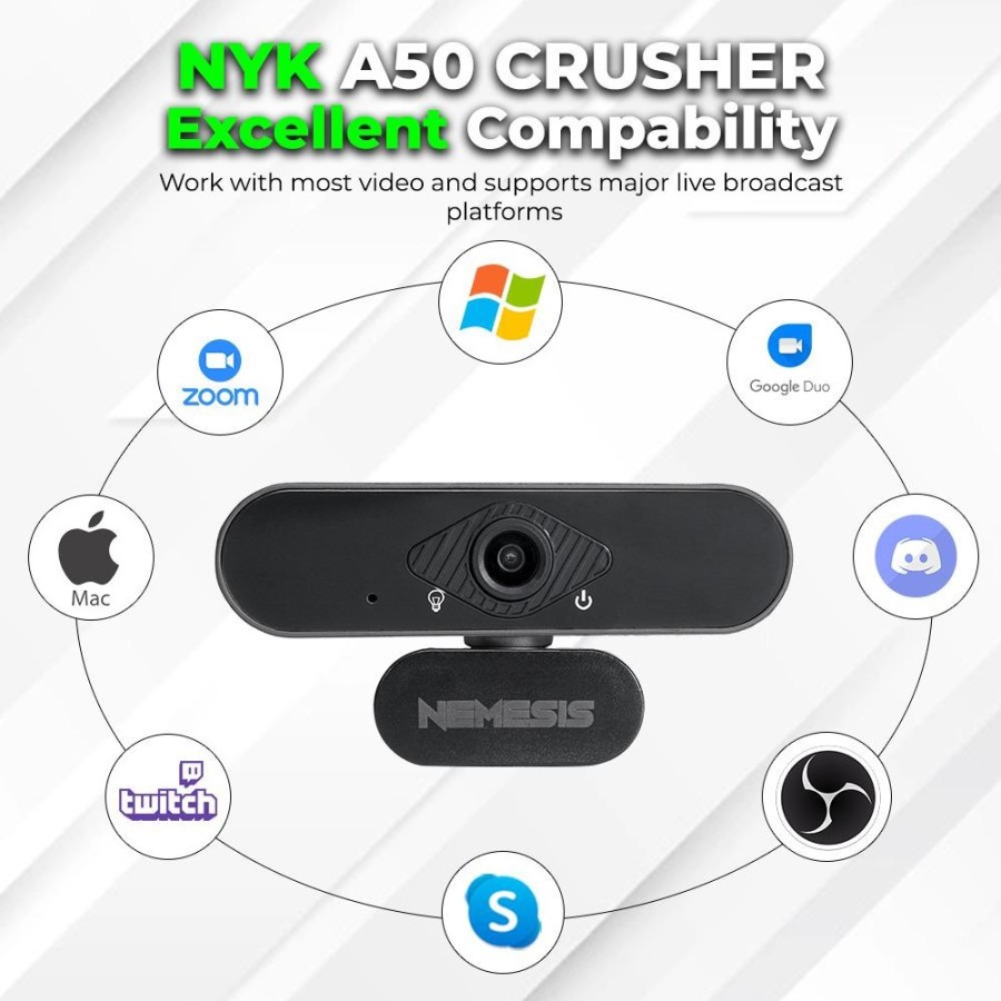 Webcam chơi game Nyk NEMESIS A50 CRUSHER 1080P | BigBuy360 - bigbuy360.vn