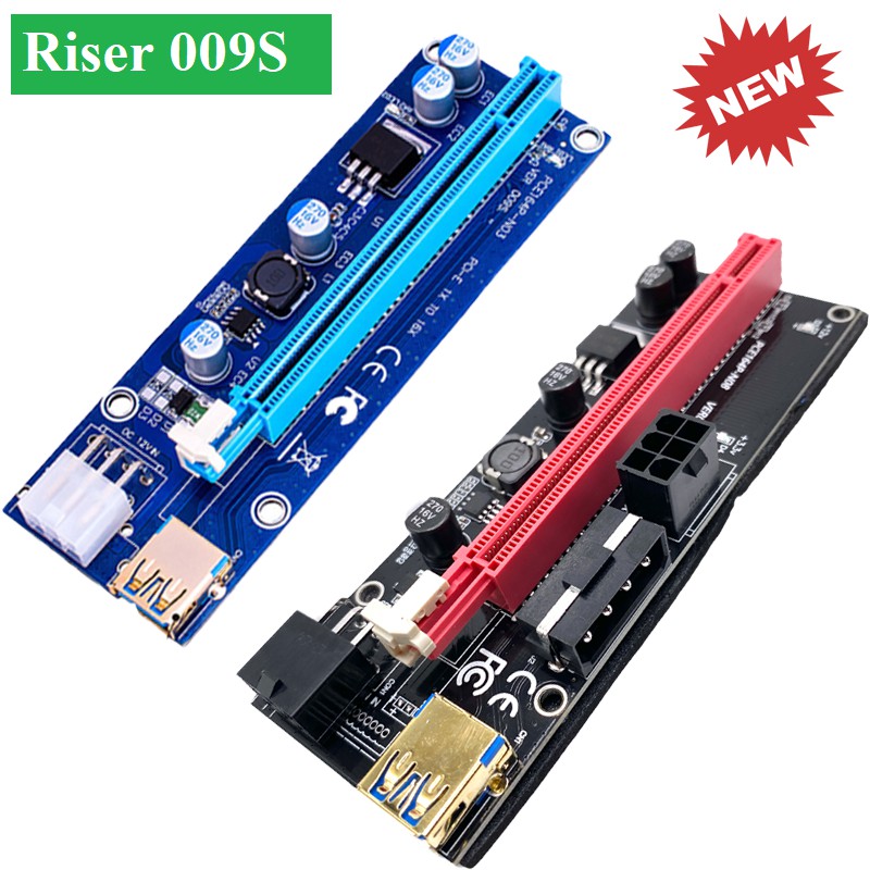 Dây Riser 009s Có LED Mới 100% Hàng Chuẩn / Riser pci-e 1x to 16x dây usb 3.0