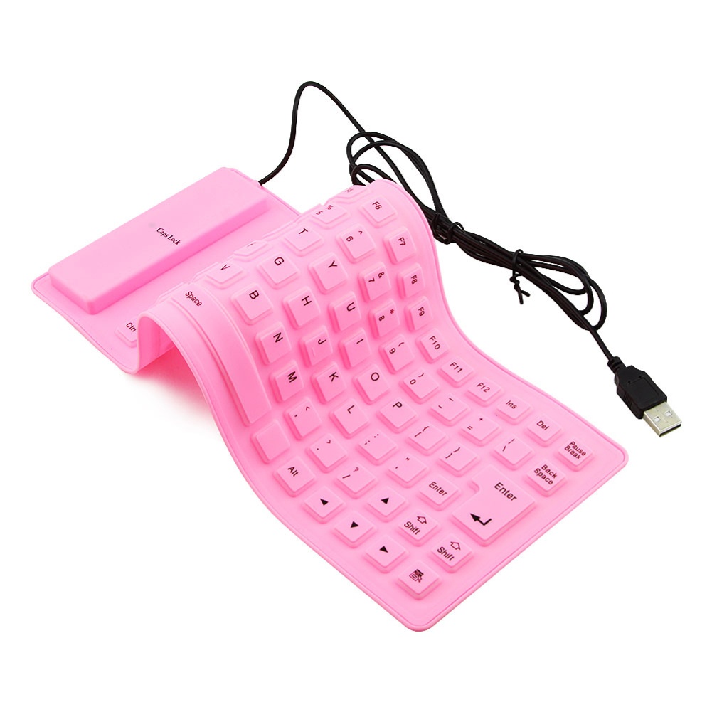 Bàn Phím Silicone Có Dây Gấp Gọn 8 Phím Cho Laptop / Máy Tính