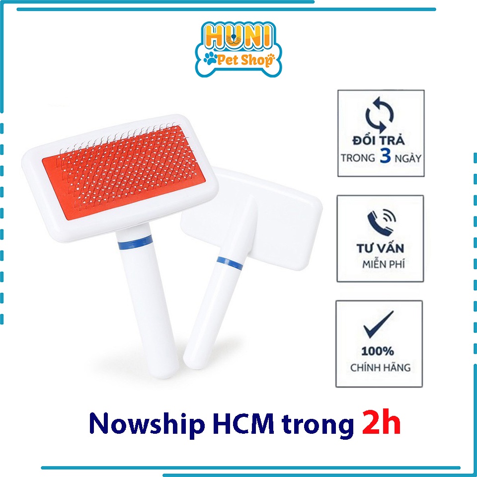 Lược kim chải lông cho chó mèo lông dài hoặc giống chó poodle - Huni petshop