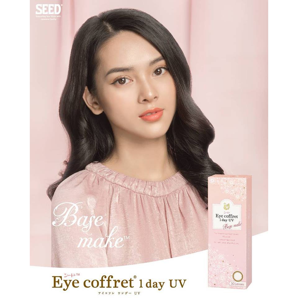 Kính áp tròng có màu SEED Eye coffret 1day UV