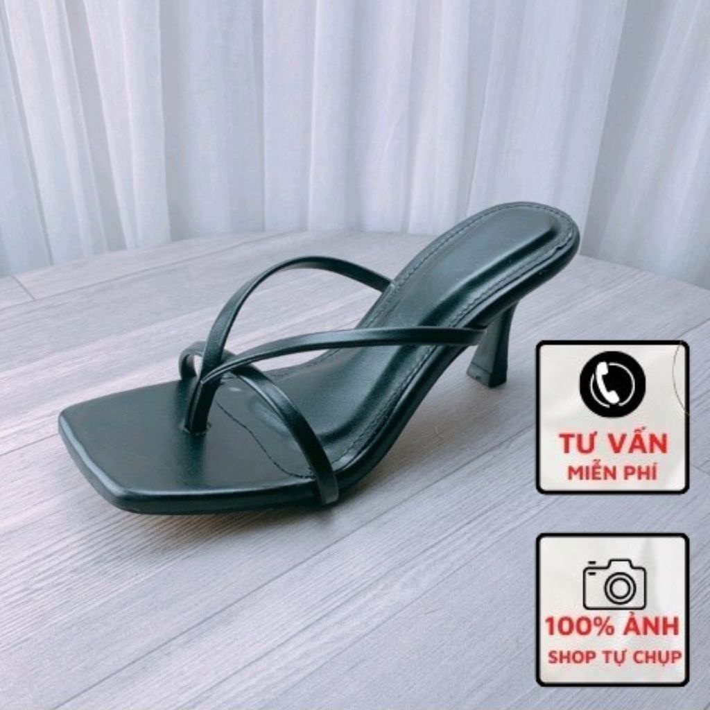 [Mã FAMARAL1 giảm 10K đơn 50K] Guốc Sandal Sỏ Ngón Gót Nhọn 7P Mã N11