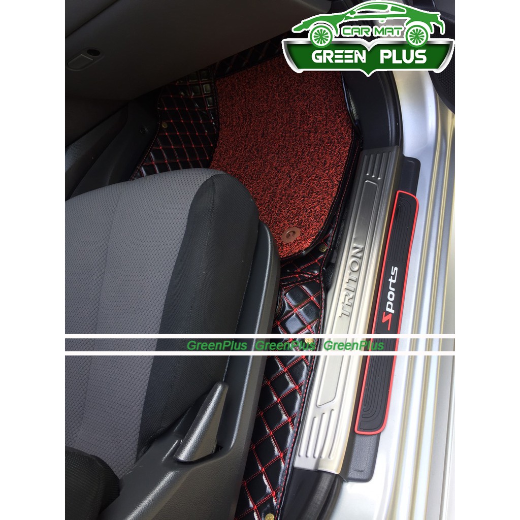 Thảm lót sàn ô tô 6D Mitsubishi Triton chống nước, không mùi, phủ kín 90% sàn xe