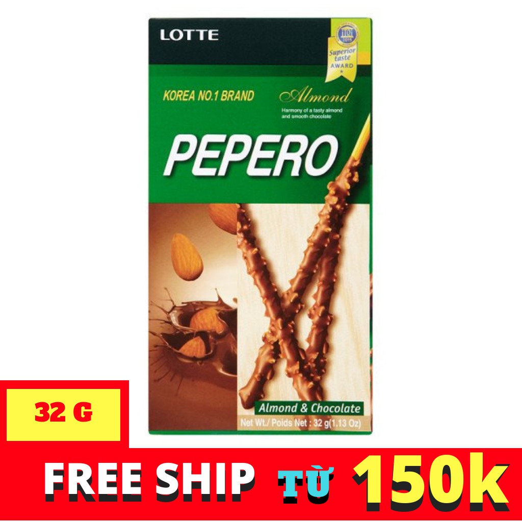 Bánh que Pepero hạnh nhân