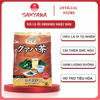 Trà ổi giảm cân Orihiro Nhật Bản trà lá ổi Orihiro  Guava Tea hỗ trợ giảm mỡ thừa cải thiện tiêu hóa túi 60 gói