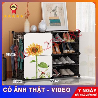 💥💥THANH LÝ TỦ GIÀY LẮP GHÉP💥💥TỦ NHỰA ĐỰNG GIÀY DÉP KIỂU MỚI 8 Ô (chia ô) KIỂU LẮP 2 X3 NHIỀU MÀU LỰA CHỌN